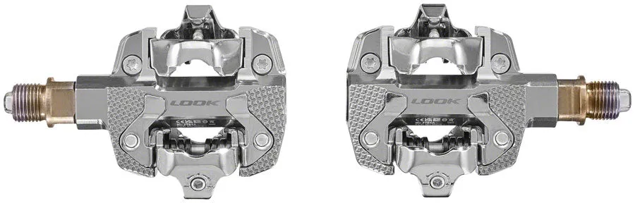 X-TRACK Dual Power Pedals - Dual Sided Clipless Chromoly  9/16" Silver
