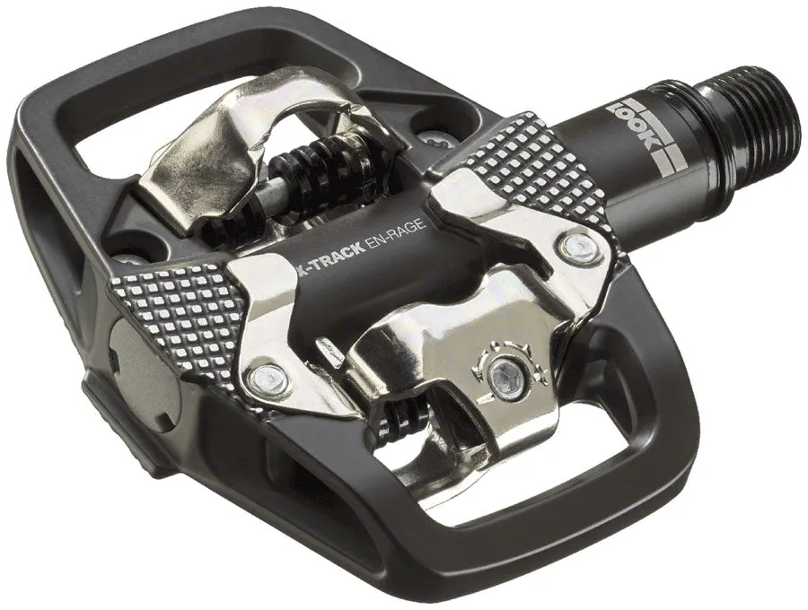 X-TRACK EN-RAGE Pedals - Dual Sided Clipless Platform Chromoly 9/16" BLK