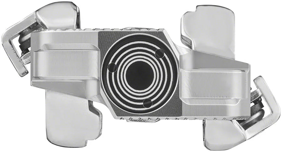 X-TRACK Single Power Pedals - Dual Sided Clipless Chromoly  9/16" Silver