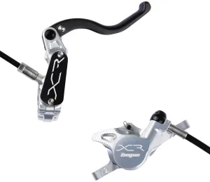 XCR Pro X2 Disc Brake and Lever Set - Rear Hydraulic Post Mount Silver