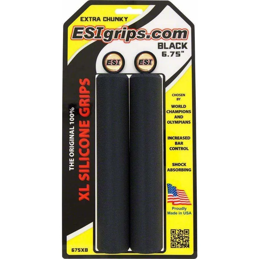 XL Extra Chunky Bike Handlebar Grips - Black