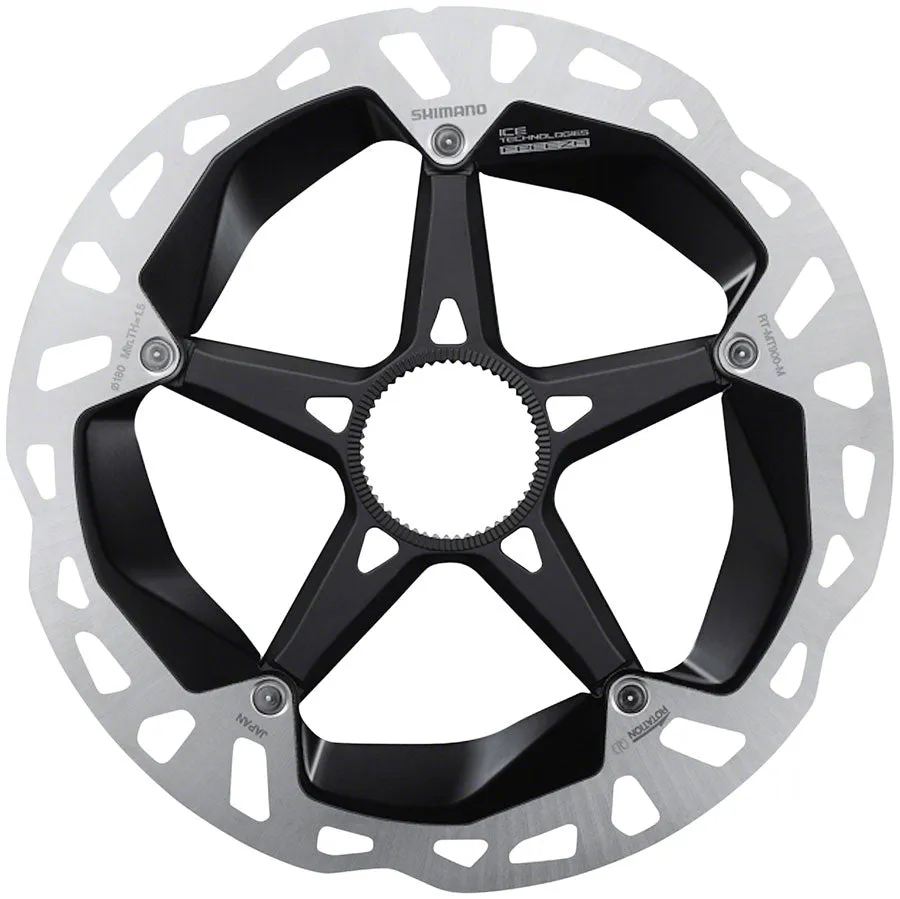 XTR RT-MT900-M Disc Brake Rotor - 180mm Center Lock Silver/Black