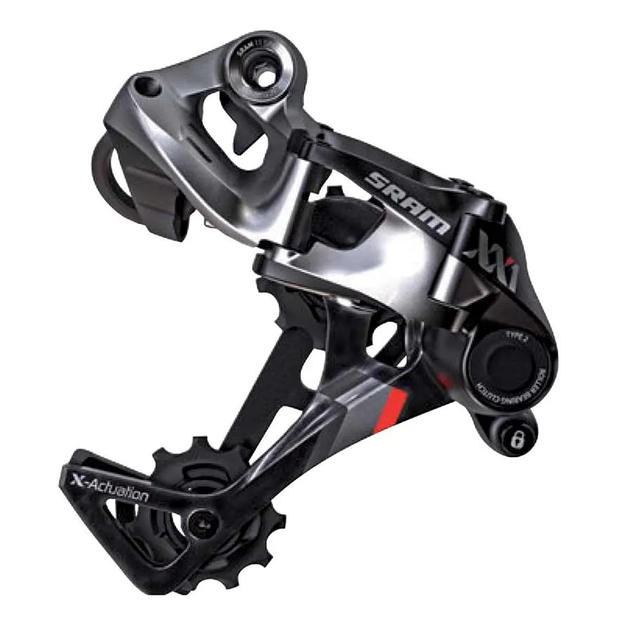 XX1 Rear Derailleur - 11 Speed Medium Cage Black/Red