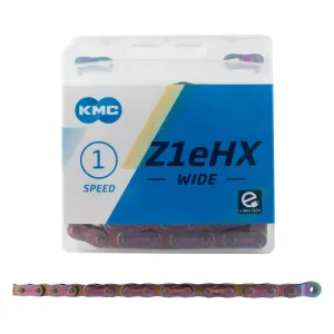 Z1eHX Wide Chain - Single Speed 1/2" x 1/8" 112 Links Neo Chrome